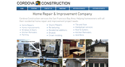 Desktop Screenshot of cordova-construction.com